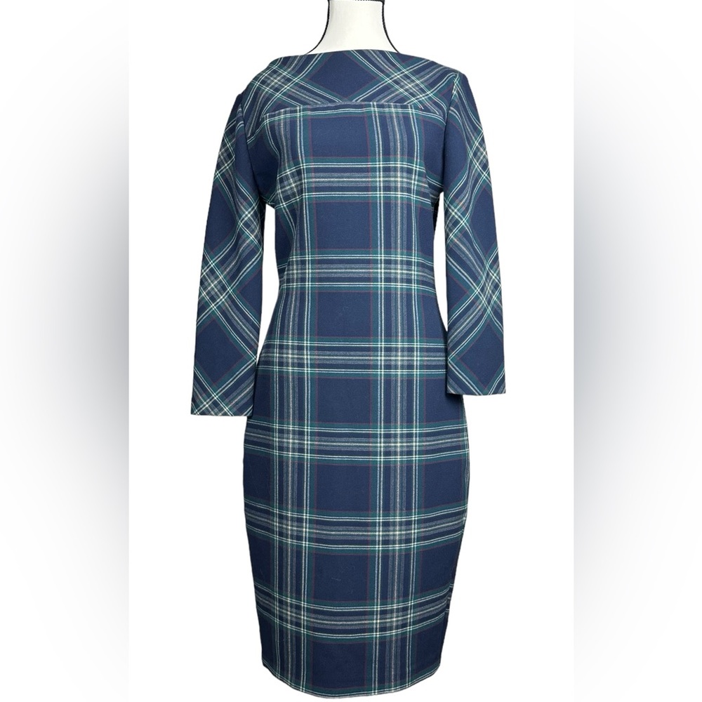 Zara plaid pencil dress size medium